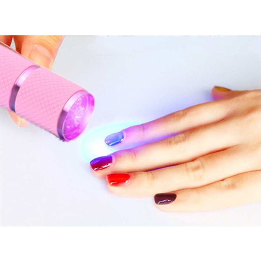 Mini Uv Led Licht Uv Led Lamp Nagel Droger Voor Gel Nagels 9 Led Zaklamp Draagbaarheid Nail Droger Machine Nail art Gereedschap Uv Licht