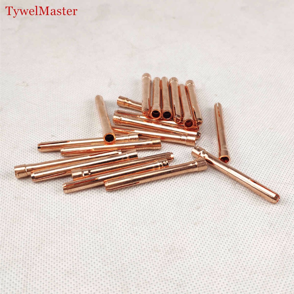 15pcs Argon Welding TIG Torch Consumable 1.0mm 1.6mm 2.0mm 2.4mm 3.0mm 3.2mm TIG Tungsten Electrode Collet