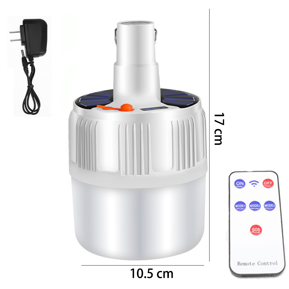 Portable Camping led Light Bulb Rechargeable Emergency Lights LED Battery Tent Solar Outdoor Lantern Lighting for Patio Garden