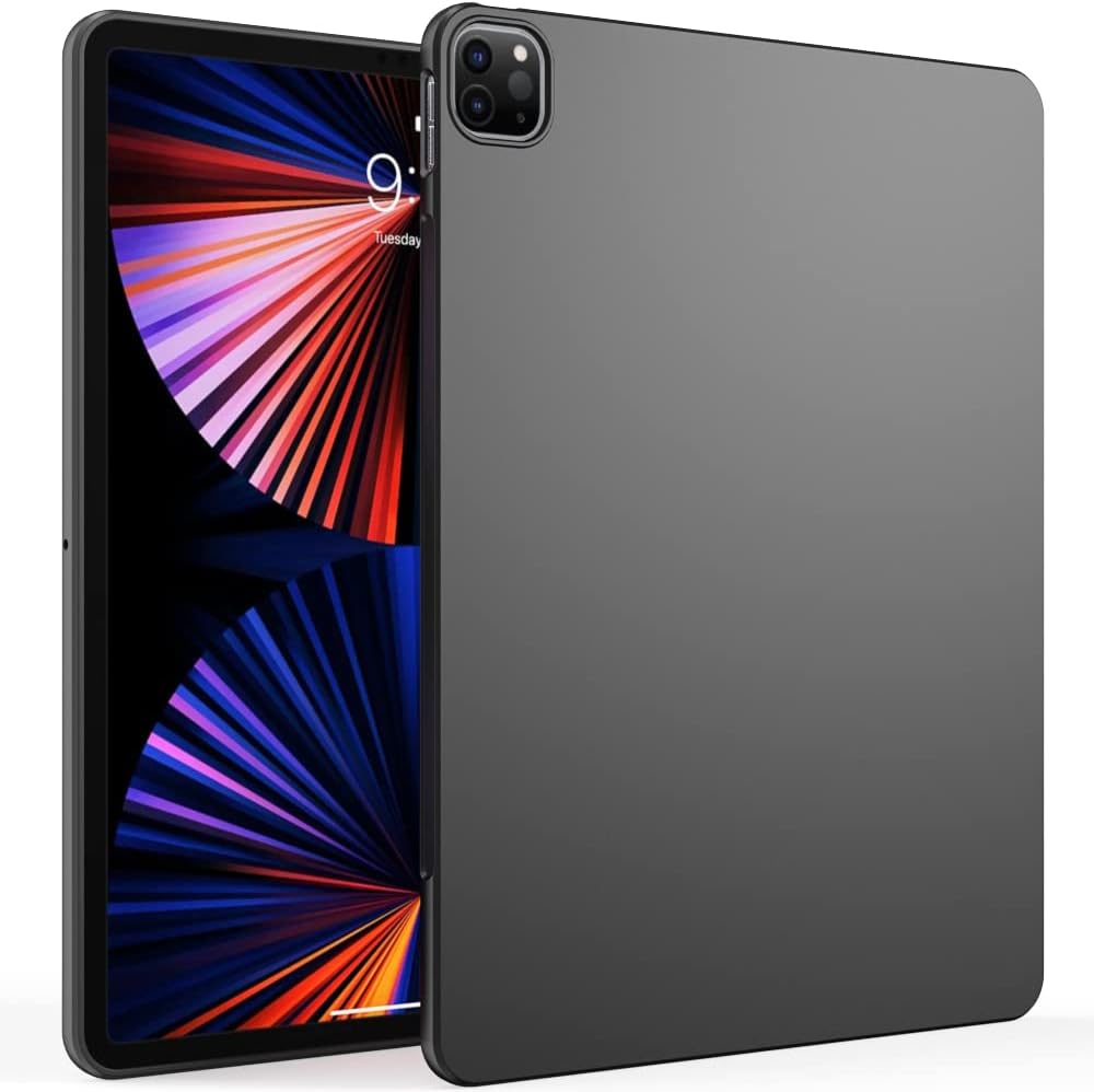 Siliconen Tablet Case Voor Ipad Air 5 4 Mini 2 3 4 10th 5 6 7 8 9 Gen Pro 11 12.9 13 2024 Flexibele Zachte TPU Black Shell Achterkant: Ivoor