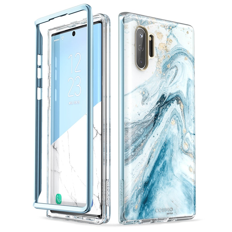 For Samsung Galaxy Note 10 Case Release) i-Blason Cosmo Full-Body Glitter Marble Cover WITHOUT Built-in Screen Protector