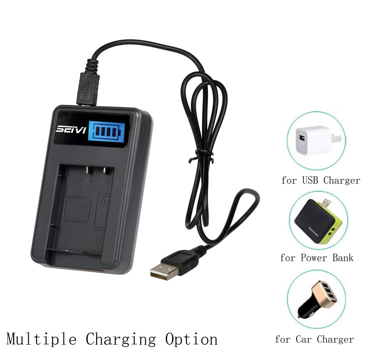 Chargeur de batterie pour Ricoh DB-110, DB110 et Ricoh GR III, GR3, GRIII, G900, G900SE, WG-6, WG6 appareil photo numérique