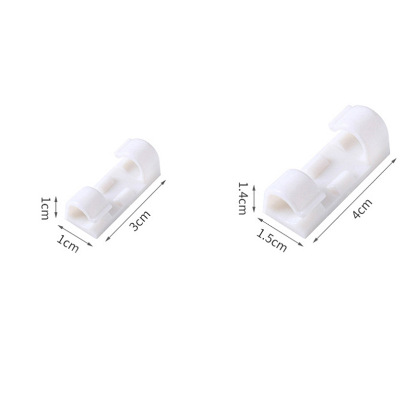 Cable Organizers Wire Fixed Desktop Solid Clip Self-Adhesive Punched Cord Manager Cable Line Product Desk Accessories Organizer