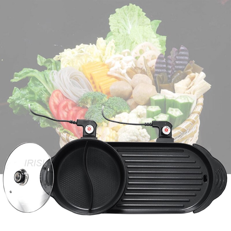 indoor korean electric bbq grill with pot stove