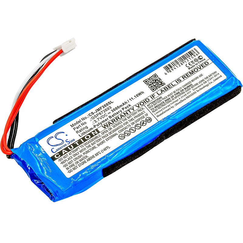 GSP872693 dla JBL trzepnięcie 3 bateria trzepnięcie 3 szary głośnik 3.7v 3000mah baterie polimerowe P763098 03 Cameron Sino CS Batteria