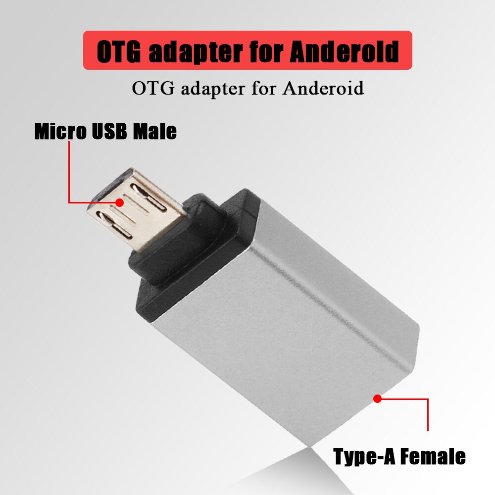 Micro Usb Naar Usb Otg Adapter Male Naar Usb 2.0 Micro Adapter Converter Voor Samsung Xiaomi Lg Huawei Android Mobiele telefoons