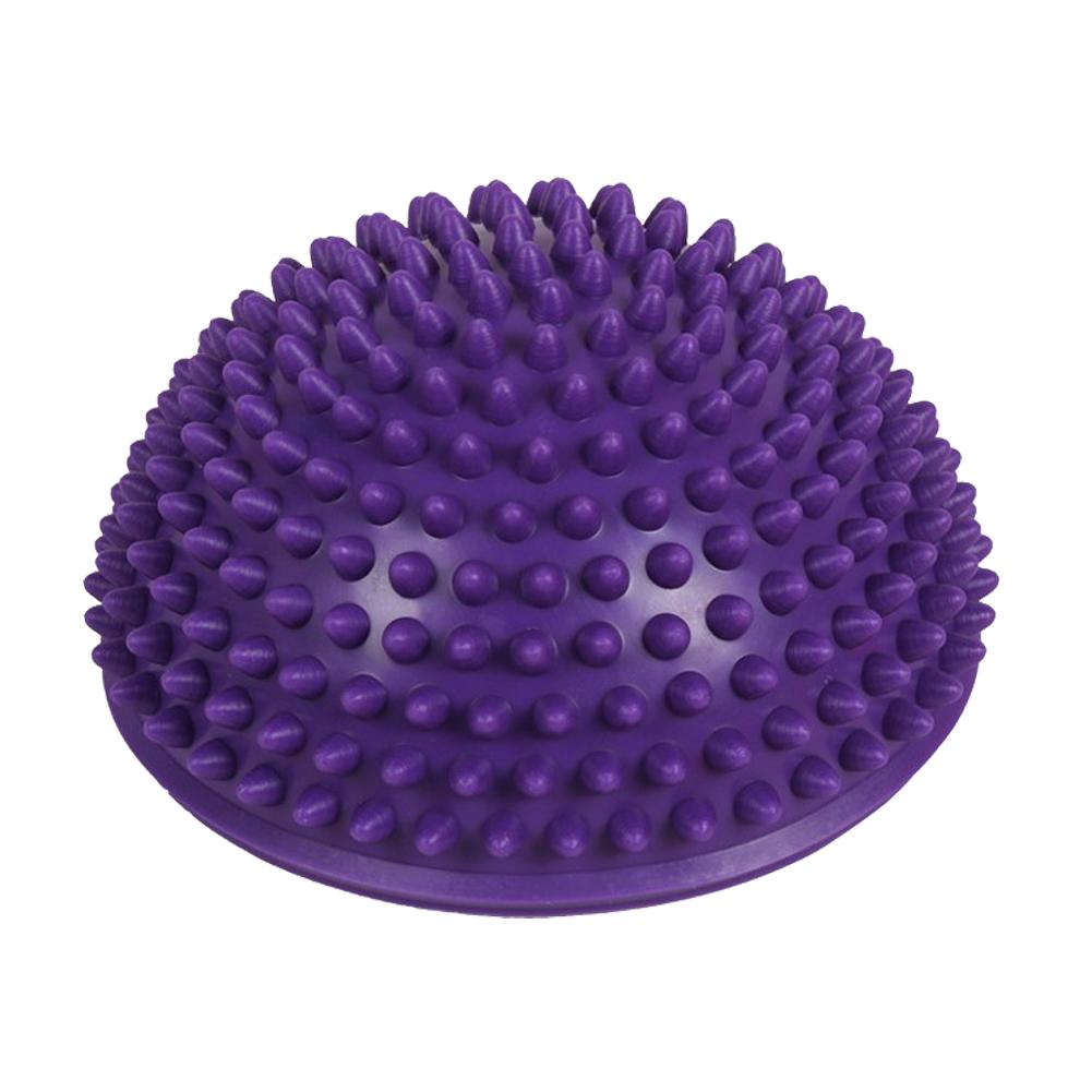 Demi-boule gonflable en caoutchouc pour Yoga, entraîneur d&#39;équilibre, demi-sphère, exercices de Massage, gymnastique, Pilates, Fitness: Purple