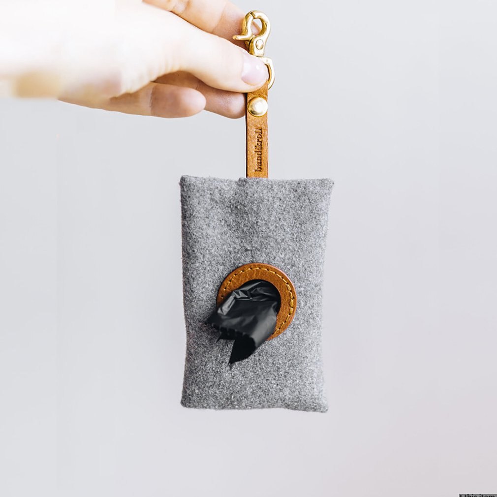 placki na zewnątrz kupa owocobranie torba filc zwierzę domowe śmieci wytrzymała torba brelok filc zbieracz Fecal torba dozownik