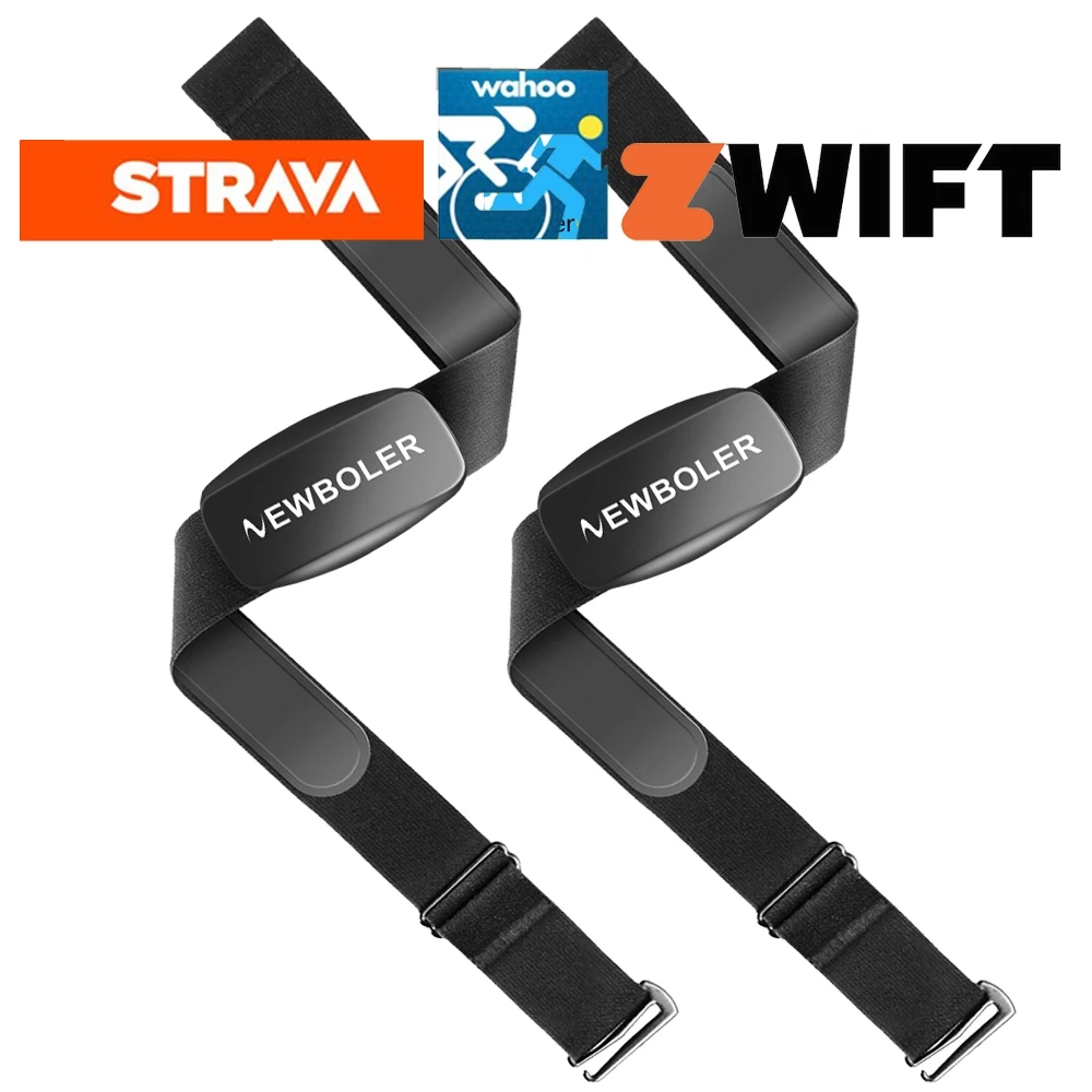 ANT+ &amp; Bluetooth 4.0 Heart Rate Sensor Monitor Chest Strap Bike GPS Computer Bicycle Wahoo Garmin Zwift Strava iGPSPORT Bryton