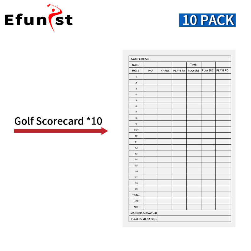 Golf Score Book PU Leather Material Score Notebook With Pencil And Score Card Easy To Use Of Golf Supplies: Red