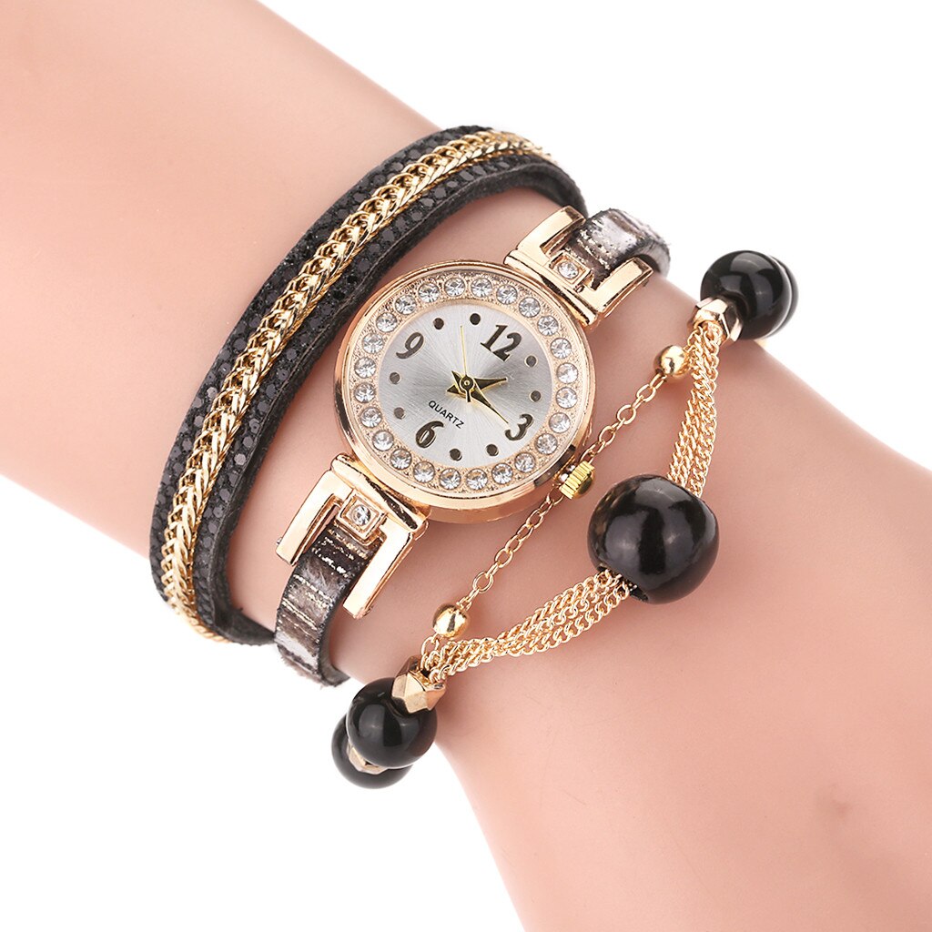 Women Vintage Water Pendant Bracelet Dial Analog Quartz Wrist Watch Bracelet Watch Reloj Mujer Montre Femme