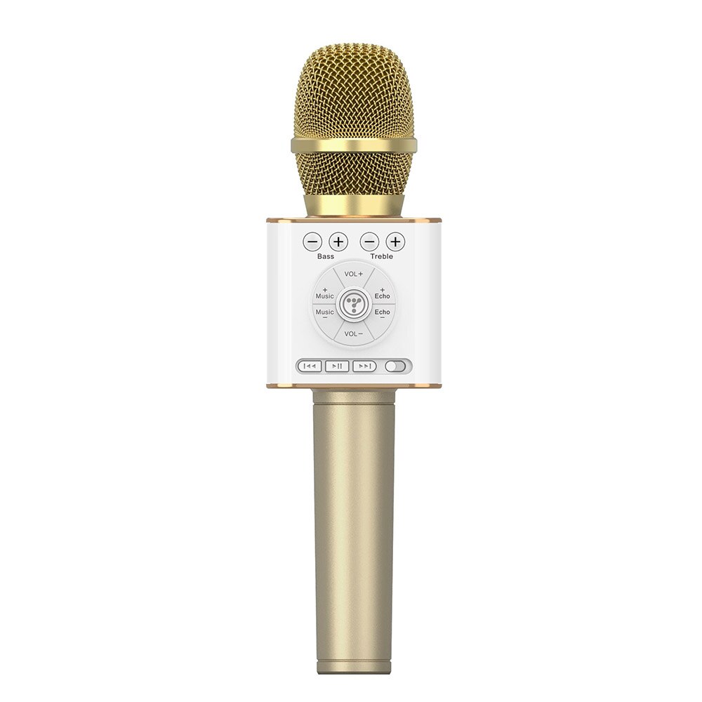 TOSING 04 Wireless Karaoke Microphone BT4.2 Speaker 2-in-1 Handheld Sing Recording Portable KTV Player for iOS/Android: Gold