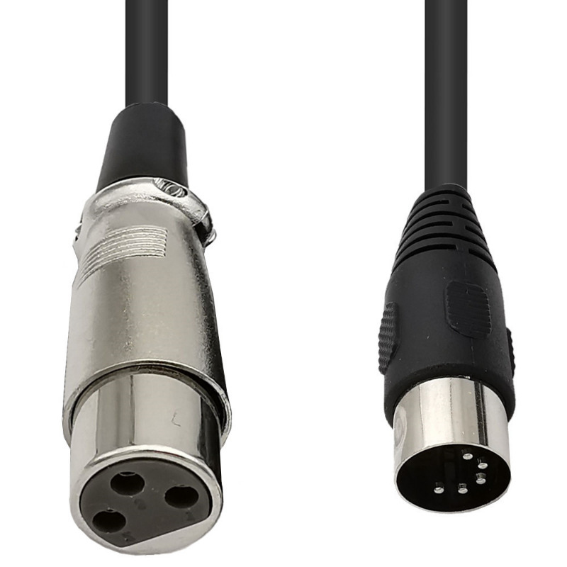 MIDI to XLR Adapter Cable,DIN 5 Pin to XLR 3 Pin Audio cable for Match music instruments or cables with MIDI or XLR connector
