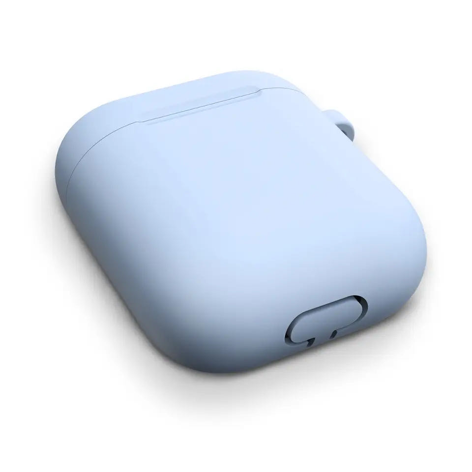 Étuis en Silicone avec couvercle à crochet pour Apple Airpods 1/2, housse de protection antichoc pour écouteurs sans fil pour airpods 2 1, sacs de boîte