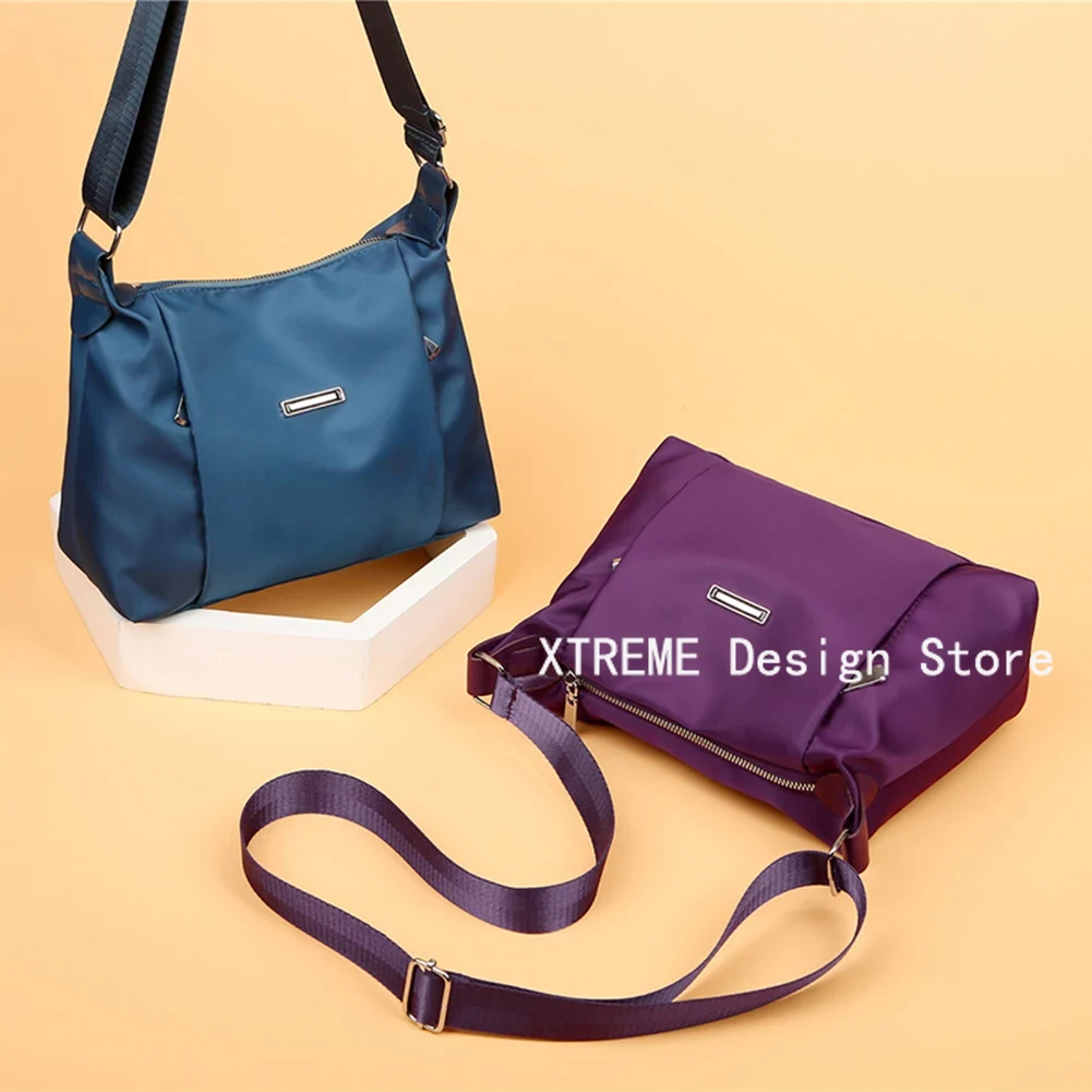 Nylon Dames Schoudertassen Vrouwelijke Handtas Grote Capaciteit Rits Crossbody Tas voor dames