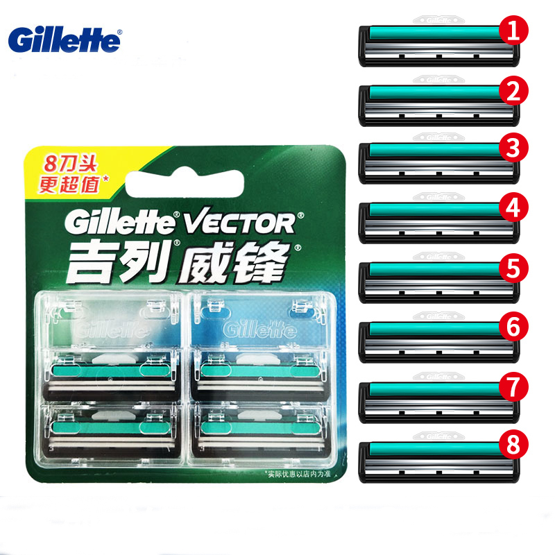 Gillette Vector 2 Double Layer Shaving Razor Blade... – Grandado