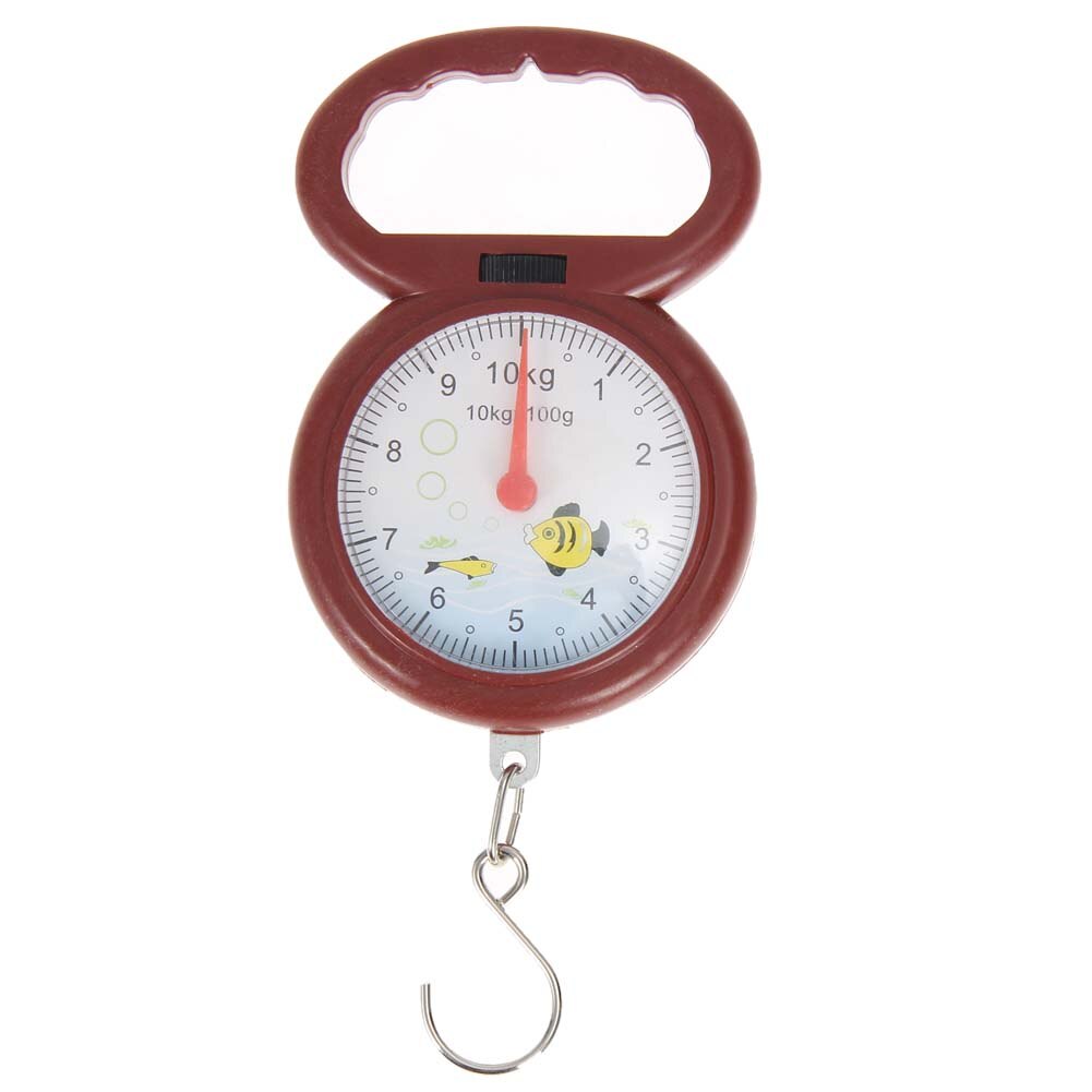 10kg Weighing Portable Numeral Pointer Spring Balance Hanging Scale Used in Family Shopping Weight Arabic Numerals Marks