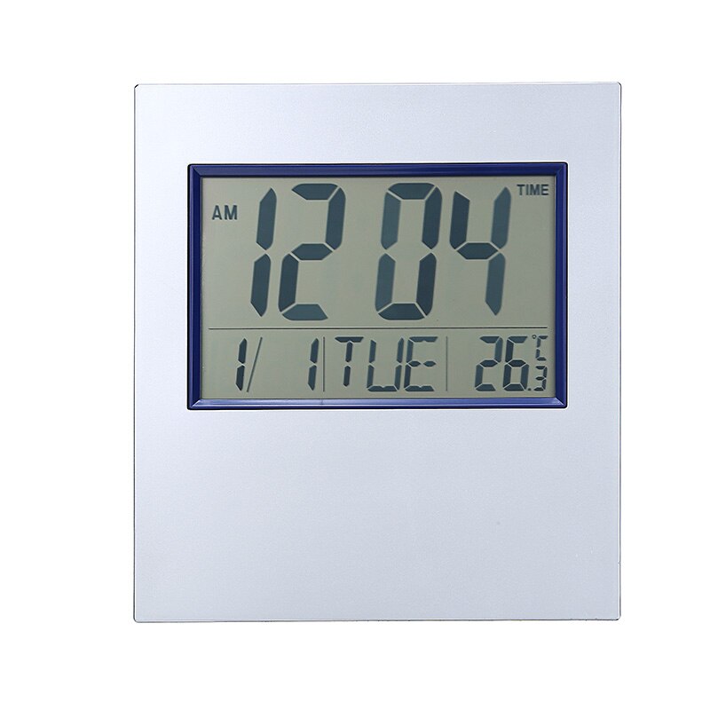 Electronic LCD Digital Clock Alarm Temperature Date Time Display Timer Clock Home Office Desk Wall Hanging Decoration