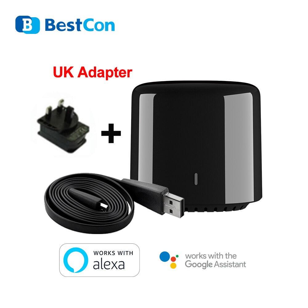 BestCon RM4C Mini Wifi IR Smart Home Universal Wireless Remote Controller Via Broadlink APP Works with Alexa Google Home: BestCon RM4C Mini UK