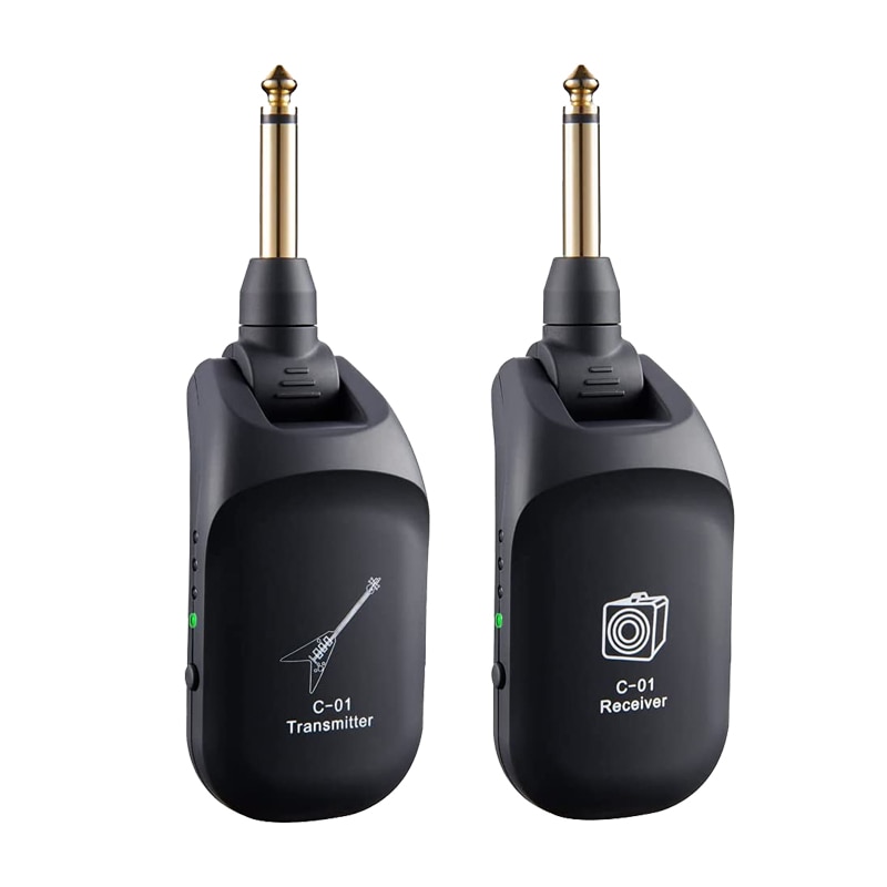 SWIFF WS-70 UHF Sans Fil Guitare SystemTransmitter Et Récepteur, IRIN EN 20 Guitare Sans Fil Batterie Intégrée pour Guitare Basse: C01