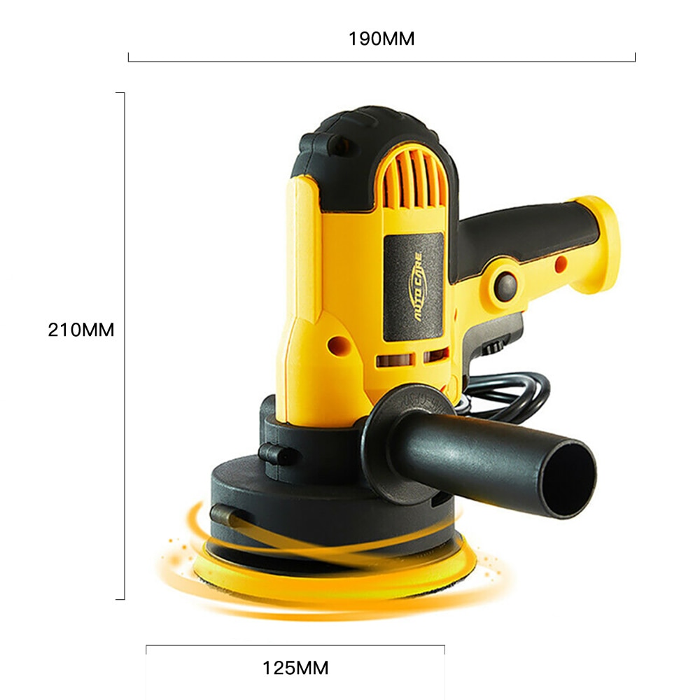 600W Car Polisher Buffing Machine 3500rpm 5Inch Electric Polishing Waxing Machine 5Inch Buffer Sanding Machine Sander