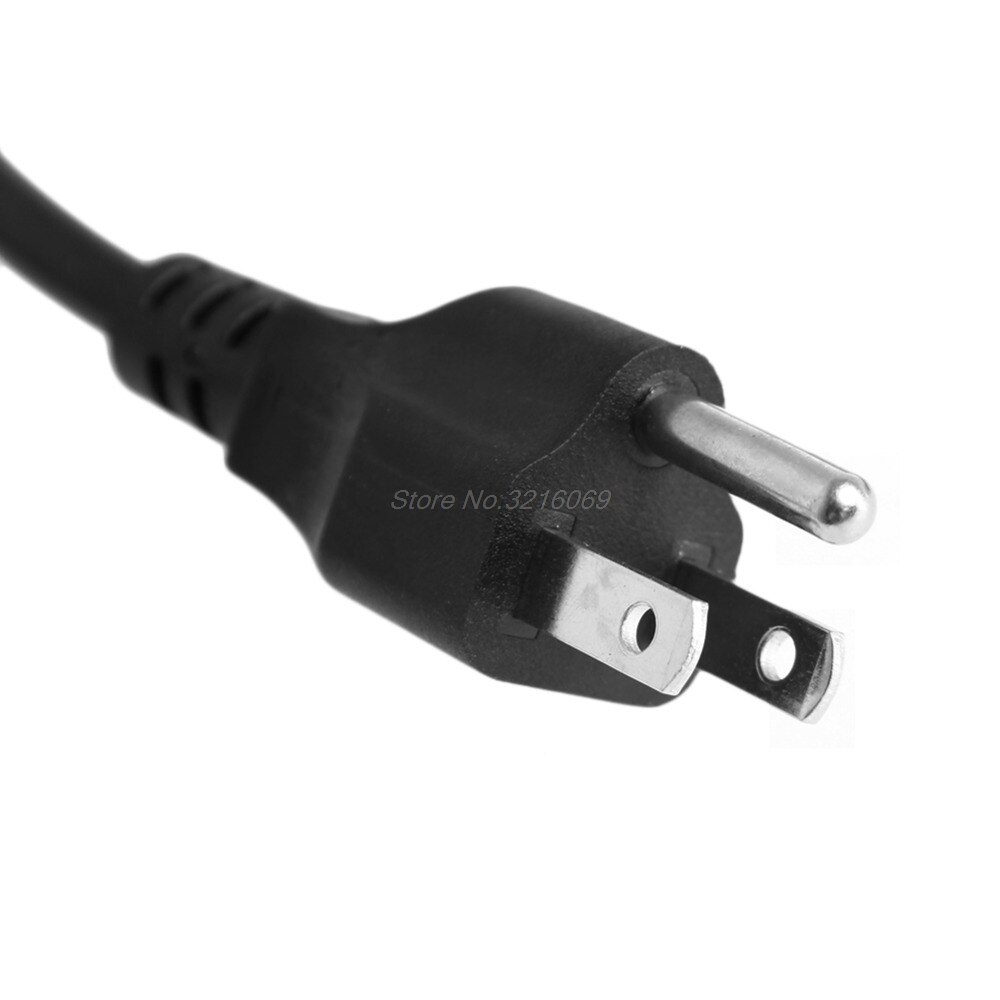 C5 To 3-Pin Laptop AC Adapter Charger Power Lead Main Cable Cord US/UK/EU Plug Sep12 Whosale