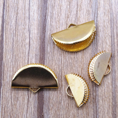 Round Flat Tassel Top Beads Cap Alloy End Tip Cap Cap Cord Cap Tassels topper Making DIY Handmade craft tassels AlinaCraft