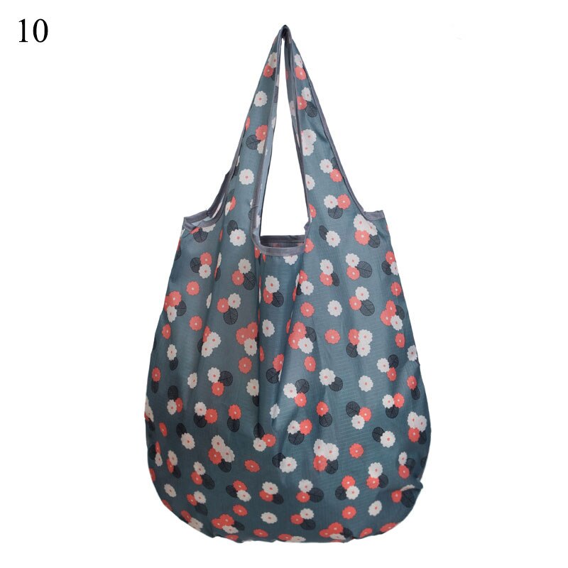 Opvouwbare tas nylon boodschappentas opvouwbare tas herbruikbare tas grote eco-tas boodschappentas milieuvriendelijke tas tote herbruikbare boodschappentas: 10
