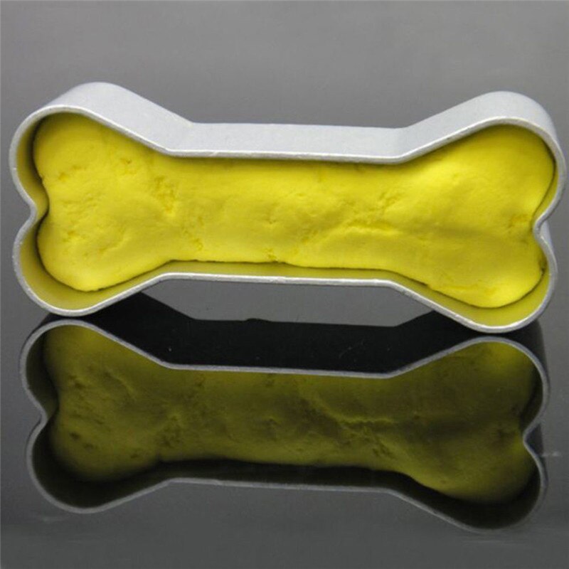 Mooie Aluminium Hond Bot Vorm Cookie Cutter Fondant Biscuit Cookie Gereedschap Mold Cake Decorating Mould DIY gereedschap