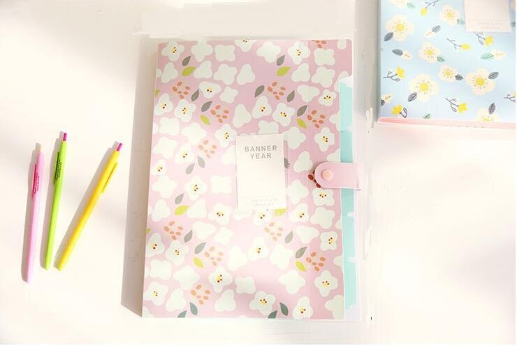 "Banner Year" File Folder 8 Index Layers Document Study Working Expanding Wallet Organizer Bag Stationery