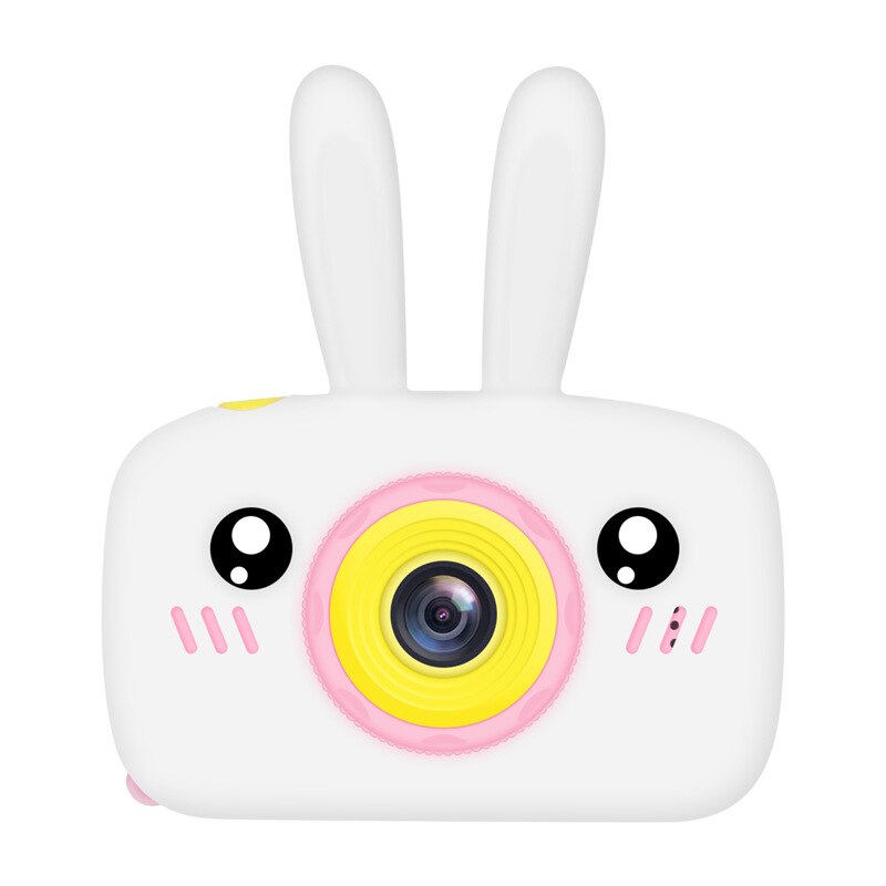 Dla dzieci aparat fotograficzny aparat cyfrowy HD Cute Cartoon dzieci aparat zabawki prezent urodzinowy zabawki edukacyjne dla dzieci aparat fotograficzny dla dzieci dziewczyna: White / 32GB