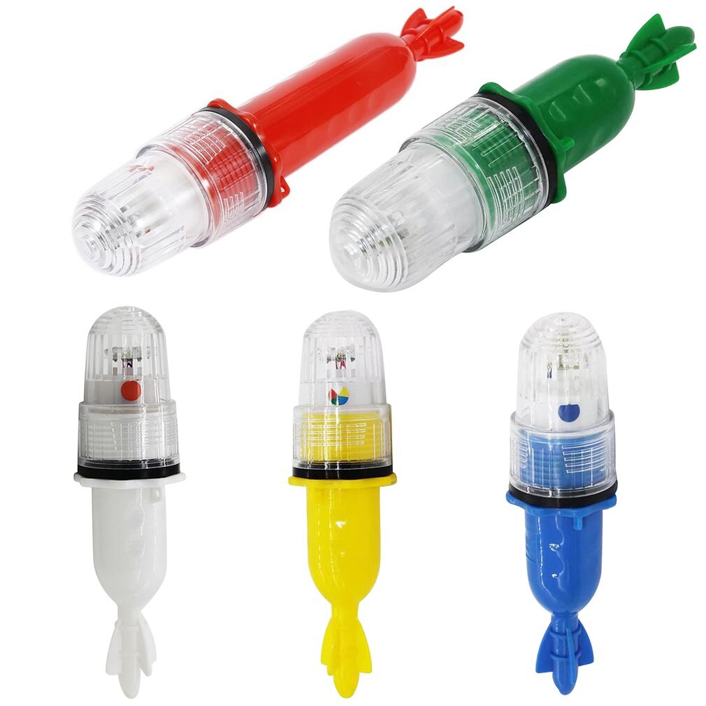1Pcs Vissen Licht Onderwater Netto Baken Boei Signaal Knipperlicht Lampje Lokt Vis Finder Lamp Knippert