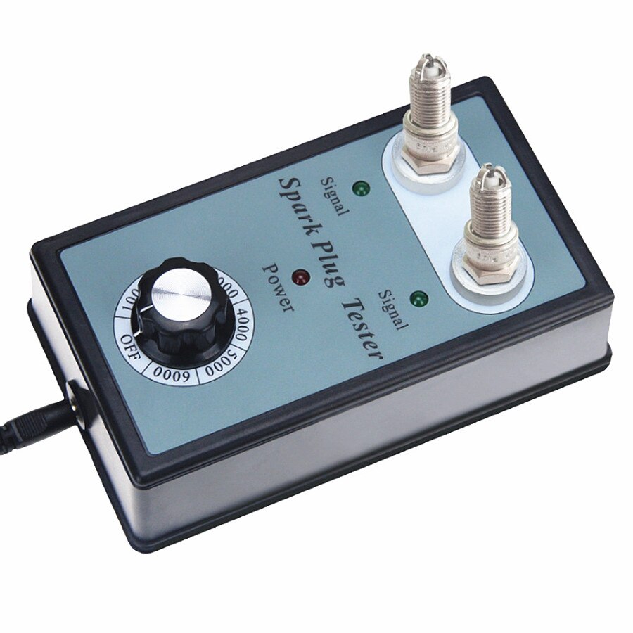 Dual Hole Car Spark Plugs Tester Automotriz With EU Plug Ignition Plug Analyzer Diagnostic Auto Tool Detector