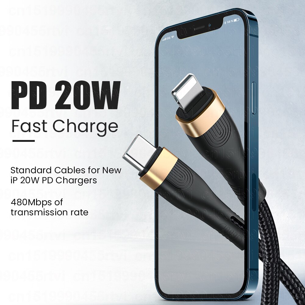 20W Pd Usb Type C Kabel Voor Iphone 13 Pro Max Snel Opladen Usb C Kabel Voor Iphone 12 mini Pro Max Usb Type C Datakabel 1/2M