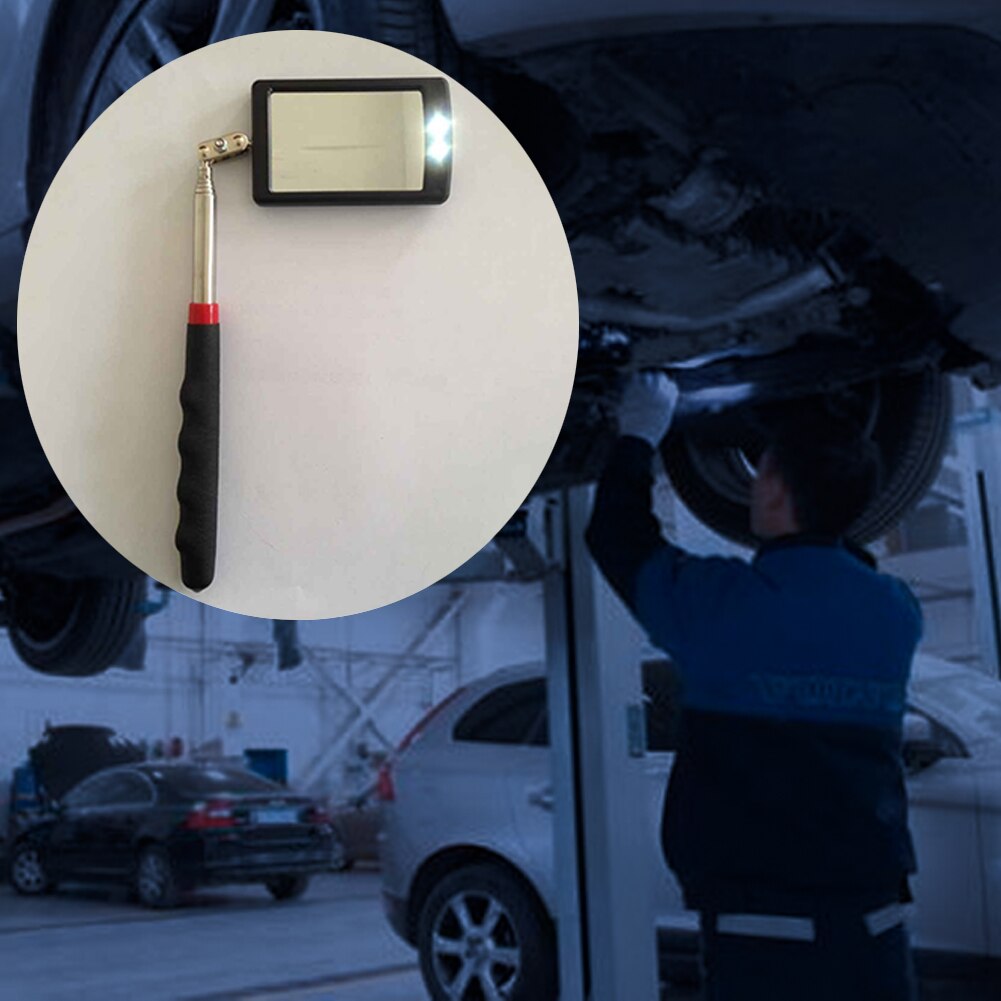Car Vehicle Bottom LED Telescopic Inspection Mirror Amplification Detection Mirror With A Light Auto Repair Inspection Tools