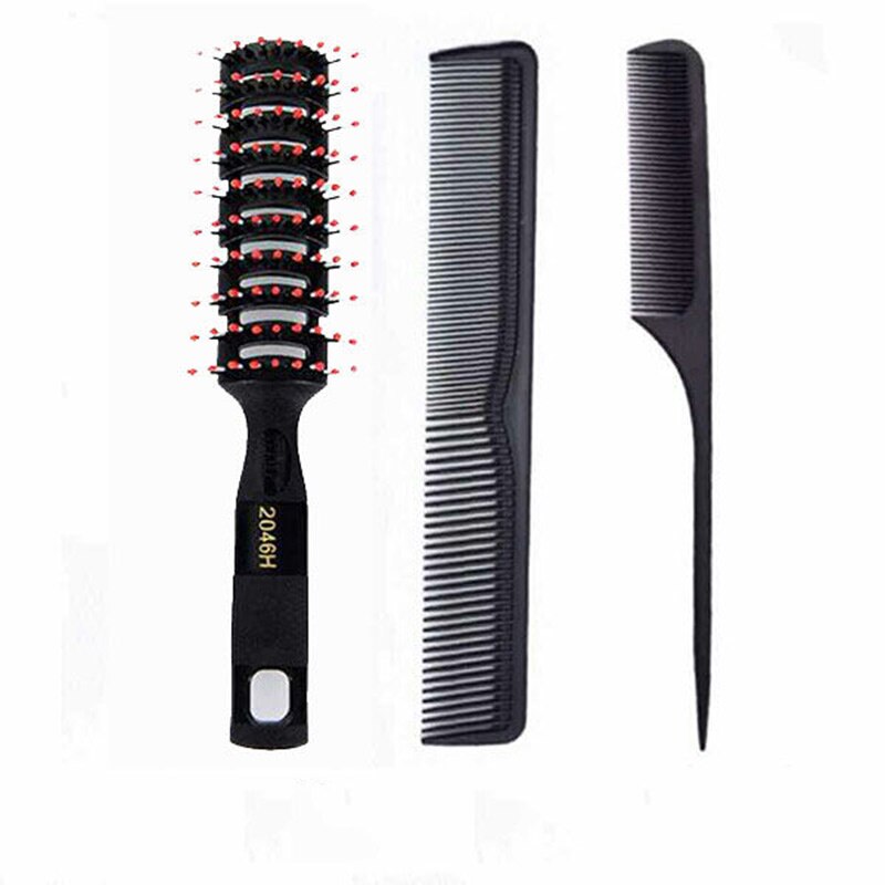 Hår kam män hår hårbotten massage kam hår borste för salong frisör styling verktyg hår kam tillbehör hår kam borste