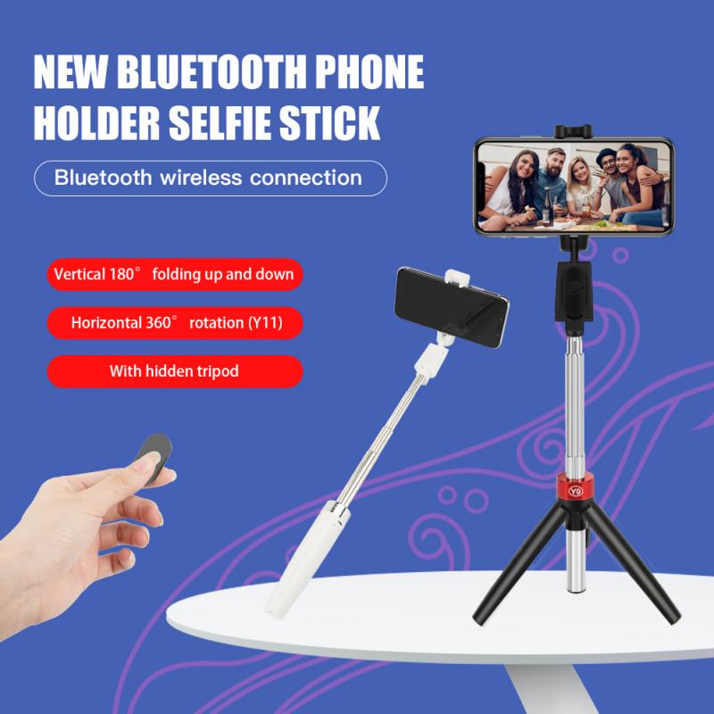 Telescopische Bluetooth Selfie Stok Statief Monopod Telefoon Houder Voor Iphone Samsung