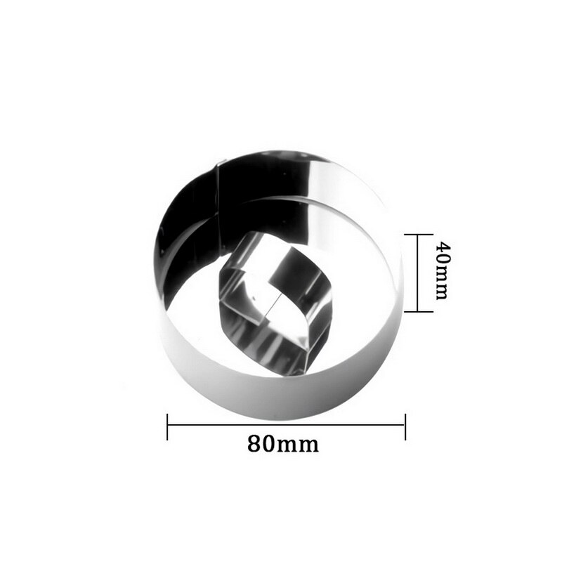 Nowe formy robić sałatek naczynie robić zapiekania Diy narzędzia robić pieczenia foremka na babeczki sałatka deser umierać pierścionek mus ciasto ser narzędzie ze stali nierdzewnej: okrągły