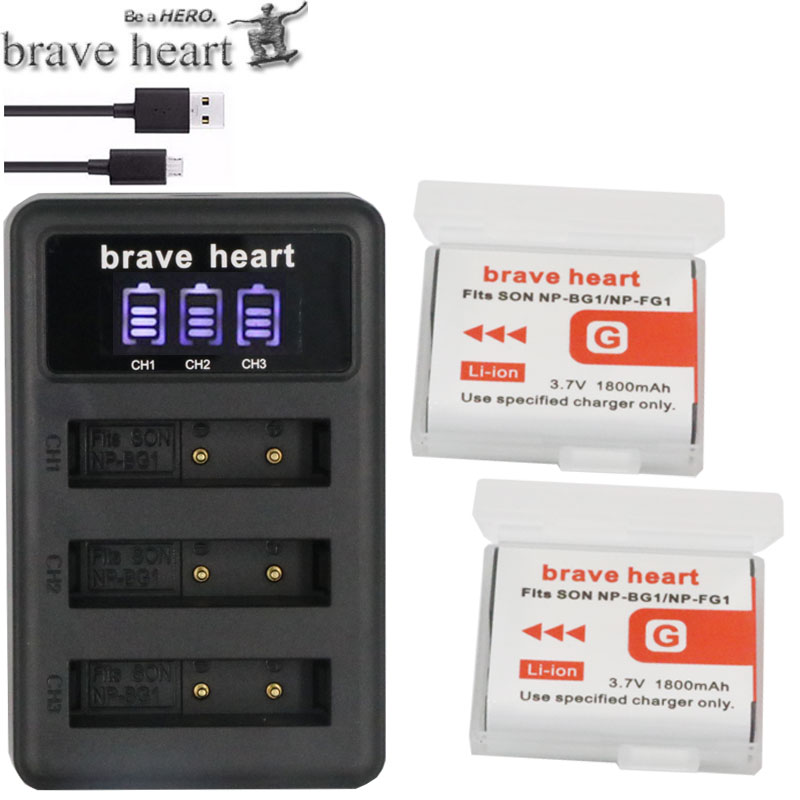 NP-BG1 NP BG1 FG1 NP-FG1 Batterij akku + 3 veel Op... – Grandado