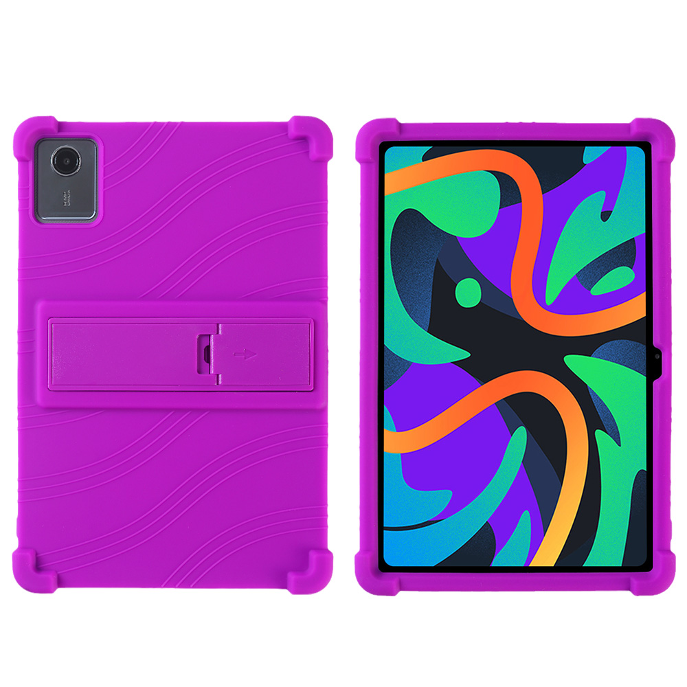 Fodral till lenovo tab  m11/ lenovo tab  k11 lte surfplatta säkert stötsäkert silikonstativskydd: Elva / Lila