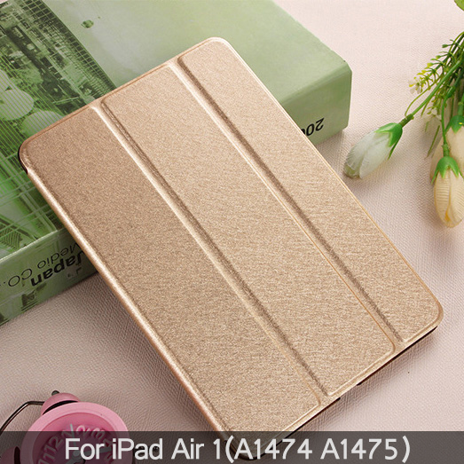 Étui de protection pour iPad Air 1 Air2 3 , support pliable intelligent pour A1474 A1475 A1566 A1567 A1701 avec veille/réveil automatique: Gold- Air 1 9.7