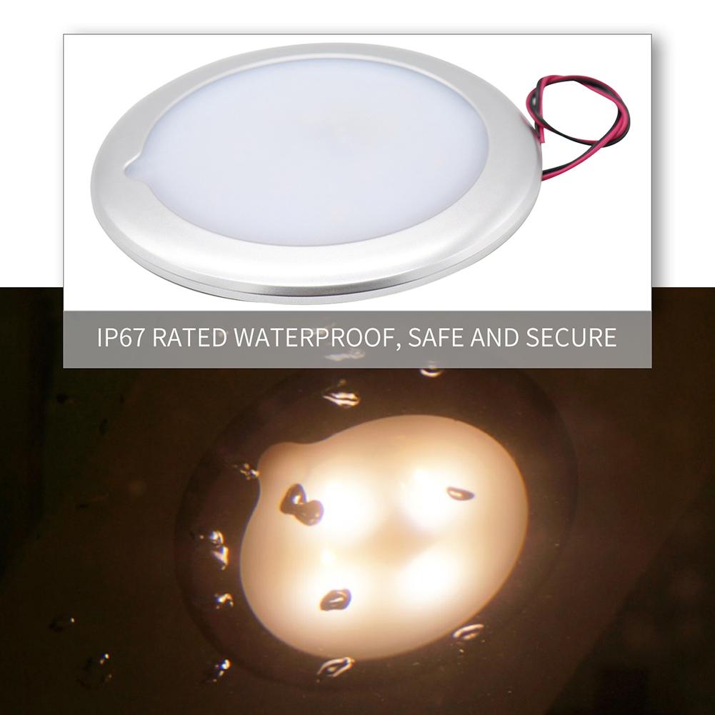 Car Camping RV Roof Ceiling Cabin Light IP67 Touch Dimming Boat Caravan Marine Motorhome Interior Lamp Caravan Auto Accessories