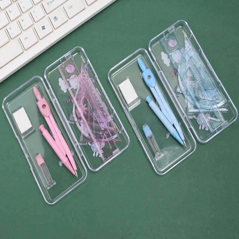 Drawing Compasses Math Compasses Set With Geometry Rulers For Drawing Scribing Drafting Tools Students Stationery