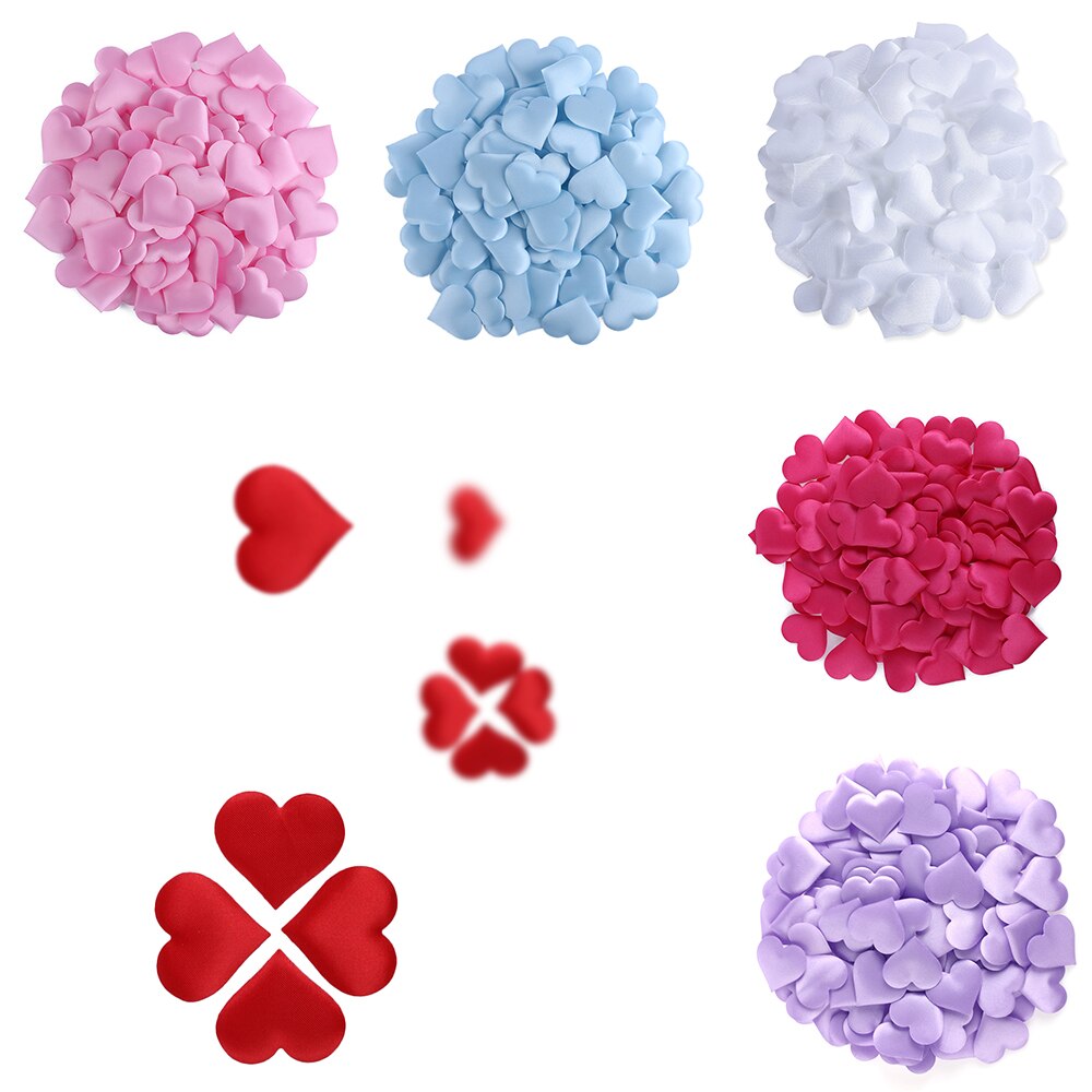 100 stuks 3d bloemen spons zoete liefde hart gooien rozenblaadjes bruiloft feest romantische tafeldecoratie bruiloft feest benodigdheden