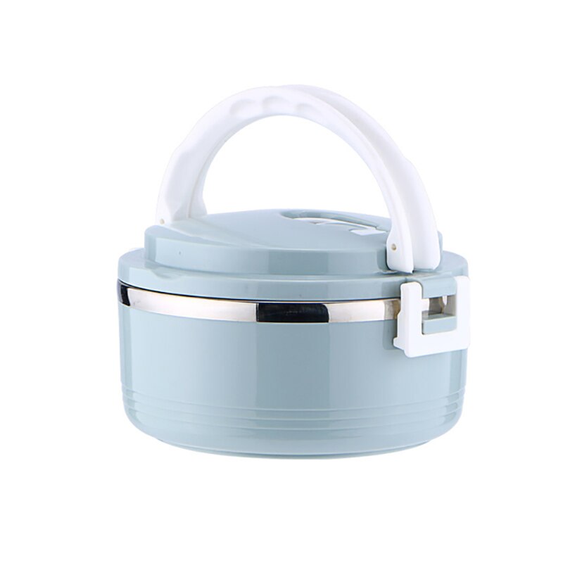 Protable Lunch Box Stainless Steel Bento Boxes Multilayer Lunch Box For Kid Office Workers Microwave Food Container Tableware: 1Layer-Blue