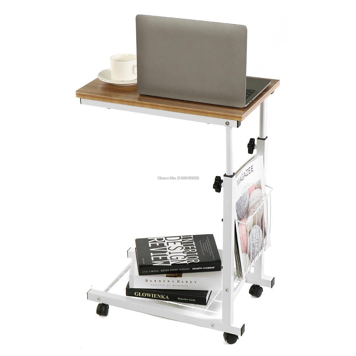 Liftable Bed Computer Desk Laptop Computer Desk Removable Rack Storage Table Bearing Capacity 30kg