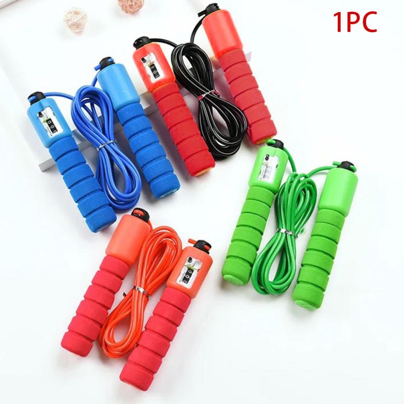 Jump Ropes with Counter Sports Fitness Adjustable Fast Speed Counting Jump Skip Rope Skipping Wire