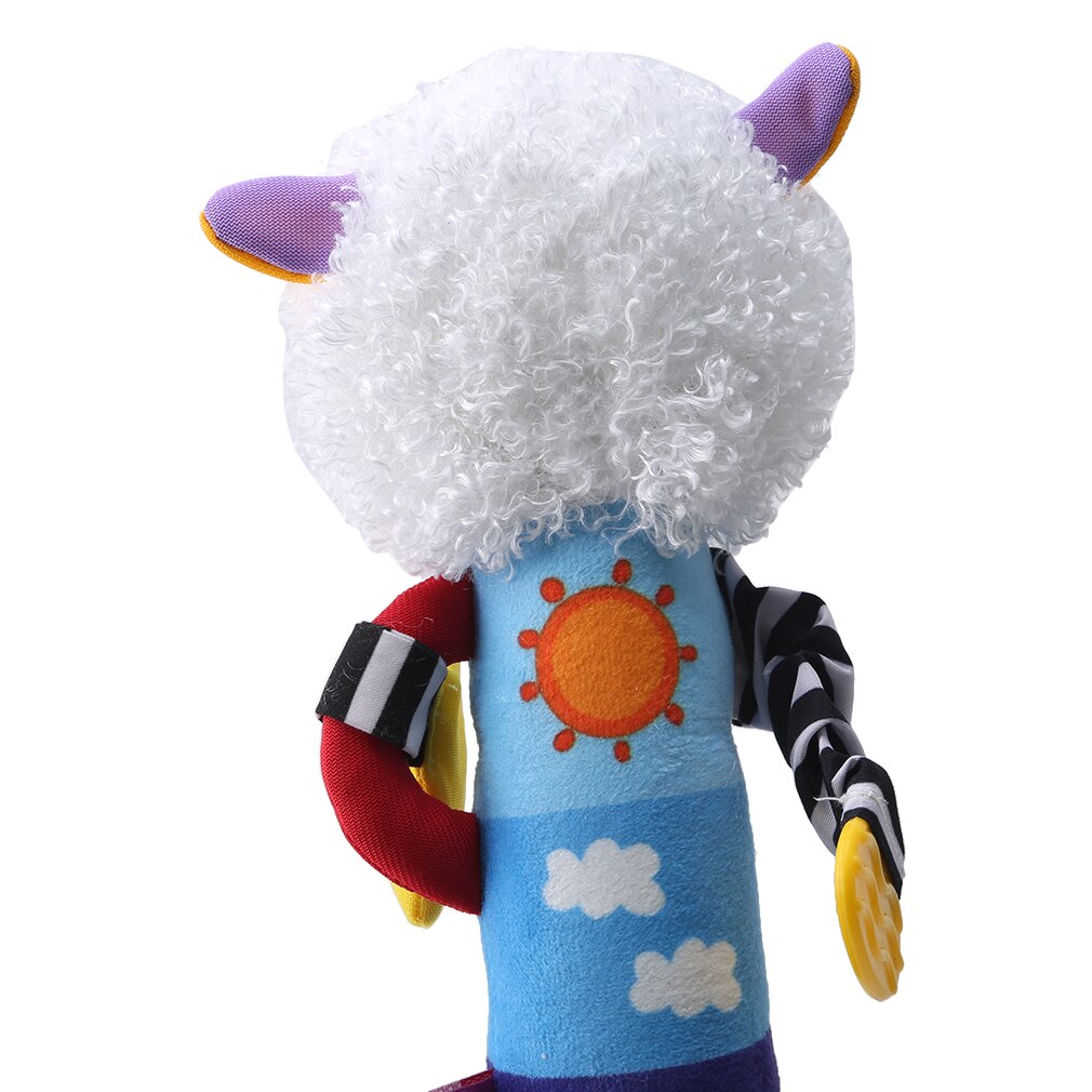 Carino Differenti Del Fumetto BB Animale Bastone Mano Campana di Crepitio Del bambino sonaglio cellulari Del bambino Molle Del bambino Giocattoli di Peluche per 0-12 mesi di