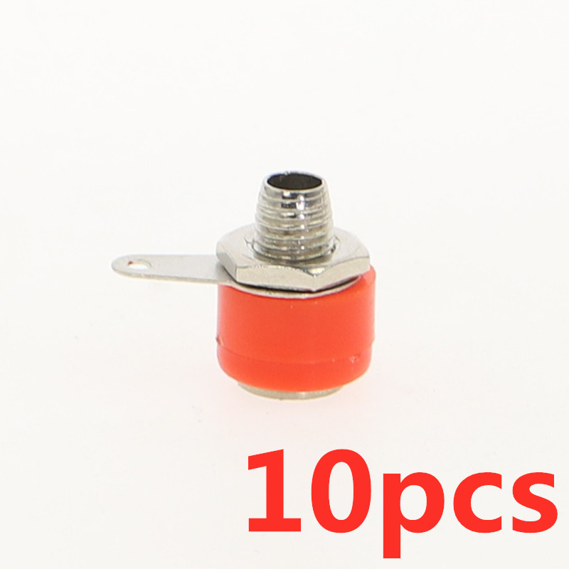 Macho hembra J072 4mm conector Banana macho hembra para insertar conector Pin Banana modelo DIY: Naranja
