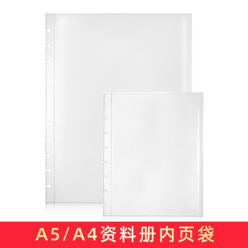 champignon trou A5 A4 carnet planificateur t perforateur accessoires Transparent Information sac sac de rangement kawaii